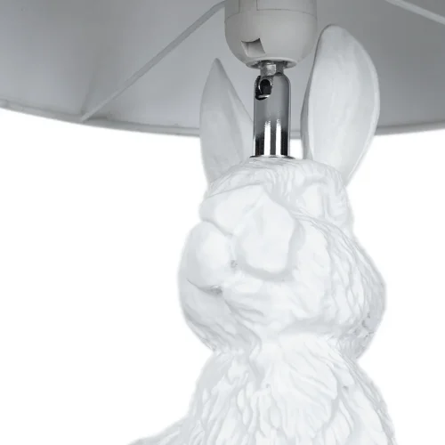 Настольная лампа Izar A4015LT-1WH Arte Lamp белая 1 лампа, основание белое полимер в стиле современный животные фото 4